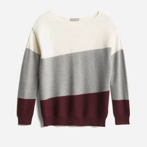 Evolution By Cyrus Tarley Color Block Pullover Sweater 1X